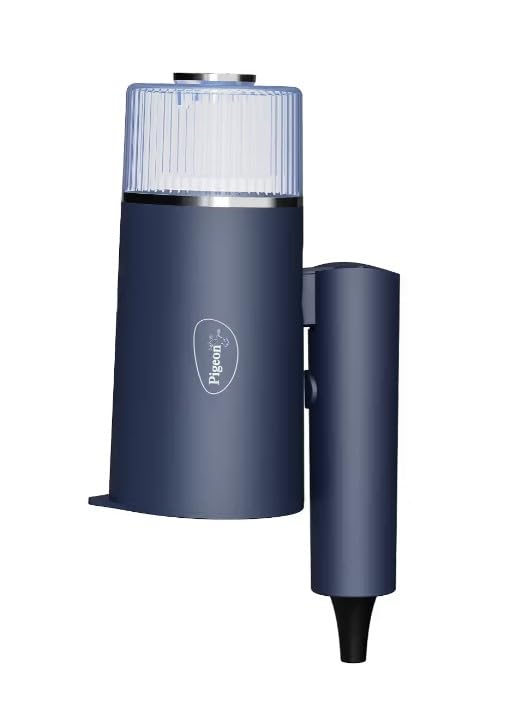 Pigeon Silk Handheld Garment Steamer | Slim & Travel Friendly | Horizontal & Vertical Steaming | Blue |