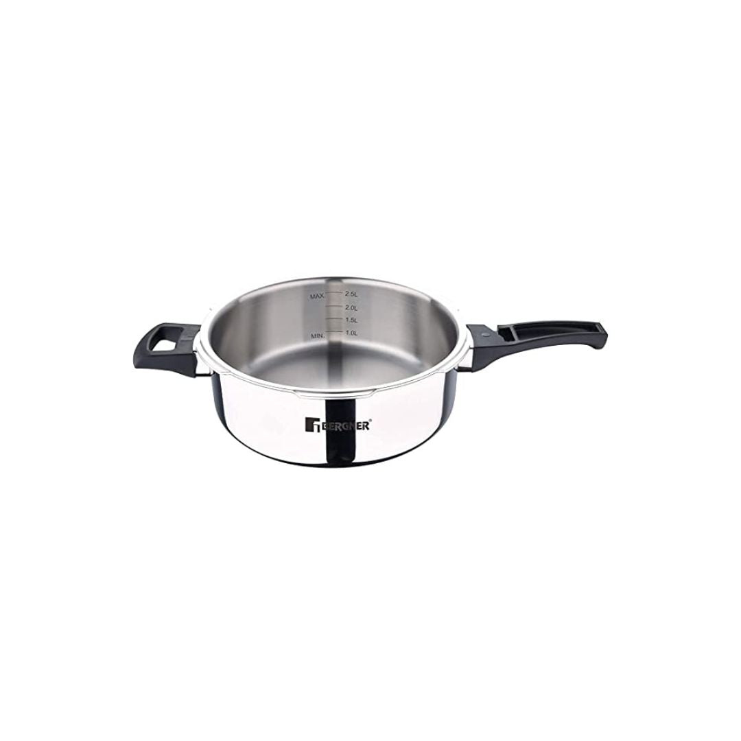 Bergner Tri-ply Stainless Steel Pressure Cooker Pan | 3.5 ltr |