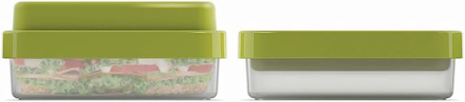 Joseph Joseph 81031 GoEat Compact 2-in-1 Lunch Box, Green