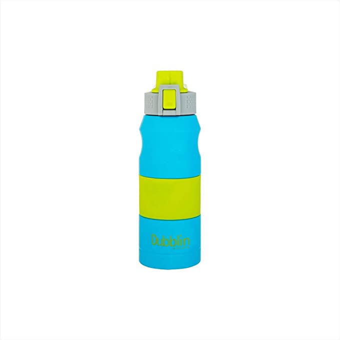 Dubblin Happy Stainless Steel Sipper Water Bottle | Blue |