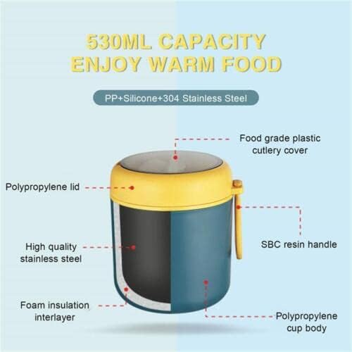 Tedemei Stainless Steel Insulated Lunch Box | Microwave Heating | Blue |