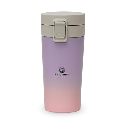 PE Birds Stainless Steel Sipper Cum Food Jar | Travel Mug | Coffee Mug |