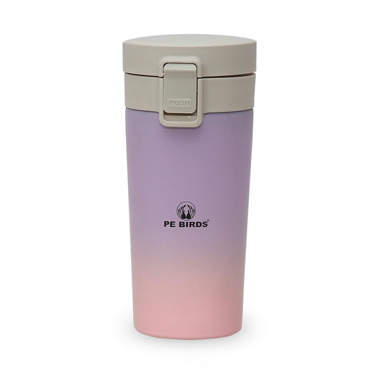 PE Birds Stainless Steel Sipper Cum Food Jar | Travel Mug | Coffee Mug |