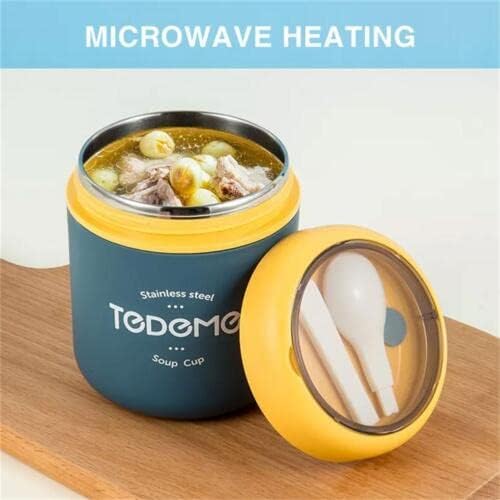 Tedemei Stainless Steel Insulated Lunch Box | Microwave Heating | Blue |