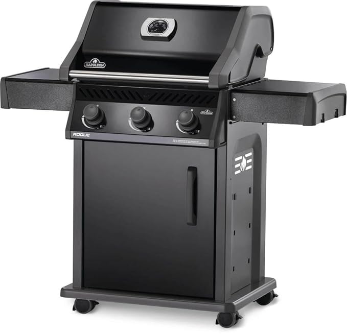 Napoleon Rouge | 425 LPG | Gas Grill | Black | Three Burners