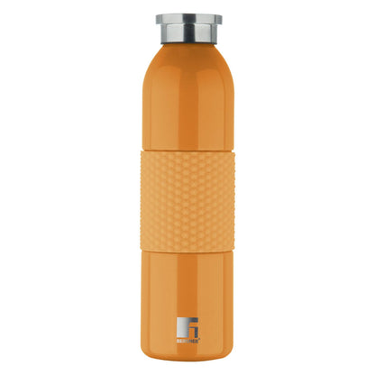 Bergner Walking Mid Grip Thermosteel Hot and Cold Flask | 600 ml | Orange |