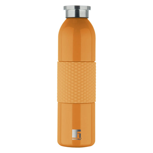 Bergner Walking Mid Grip Thermosteel Hot and Cold Flask | 600 ml | Orange |