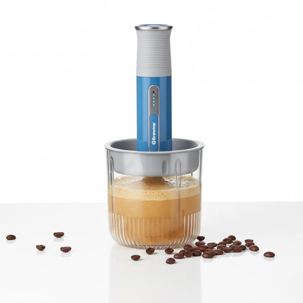 Brewine USB Cordless Vegetable Chopper & Garlic Peeler | 400 ml | 3 Mini Bowls Included |