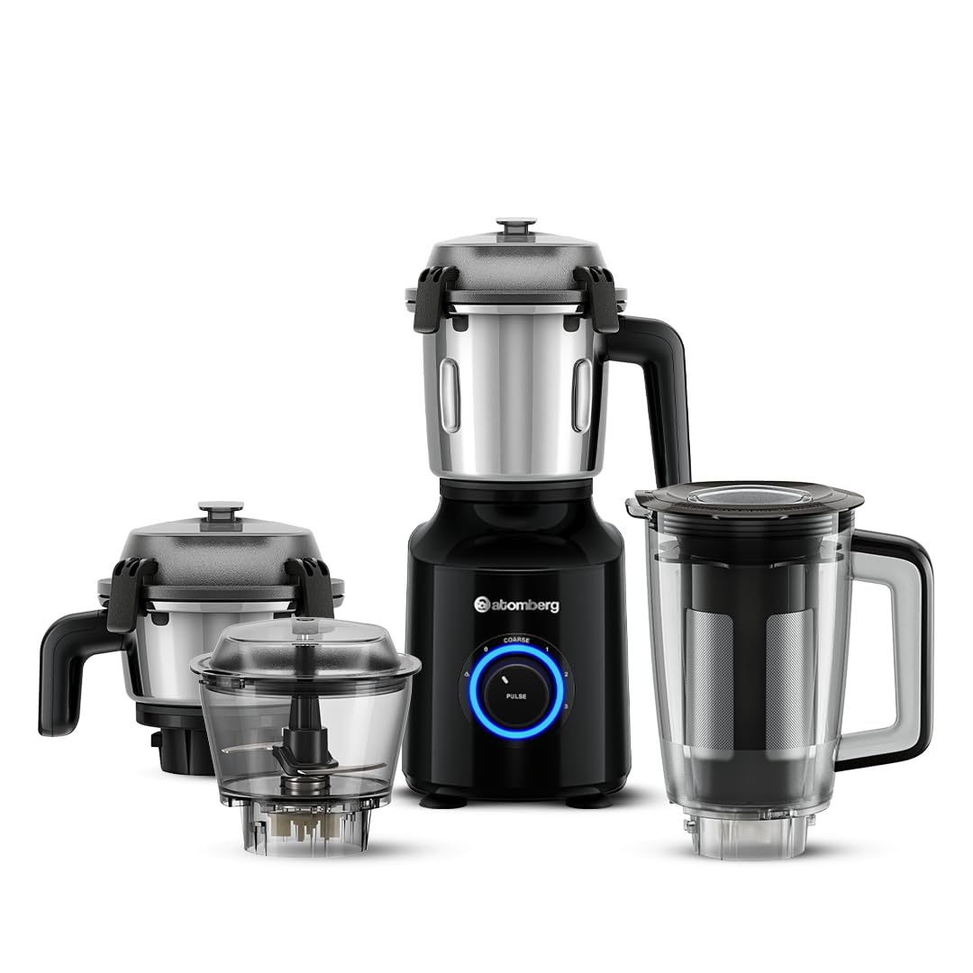 Atomberg Zenova Fresh Juicer Mixer Grinder | BLDC Motor | 1000 Watt | 4 Jar With Chopper |