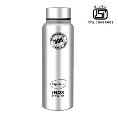 Pigeon Inox Hydra Plus Stainless Steel Water Bottle | Silver |