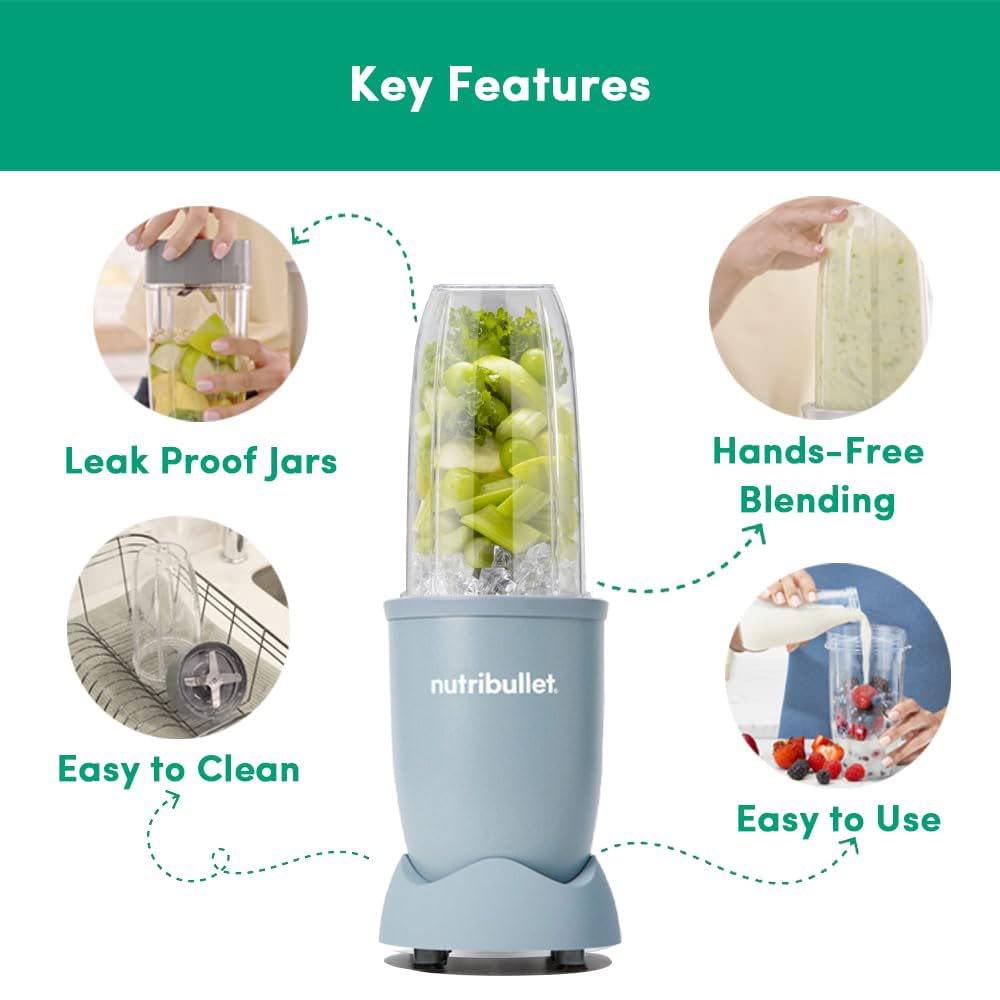 Nutribullet PRO Blender | 900 Watt | Slate | 3 Unbreakable Jars |