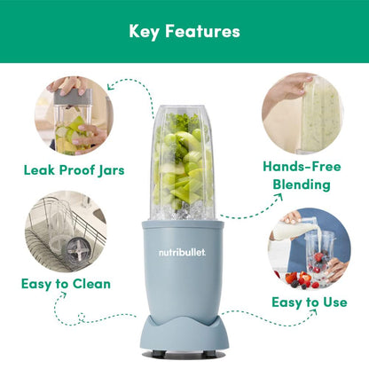 Nutribullet PRO Blender | 900 Watt | Slate | 3 Unbreakable Jars |