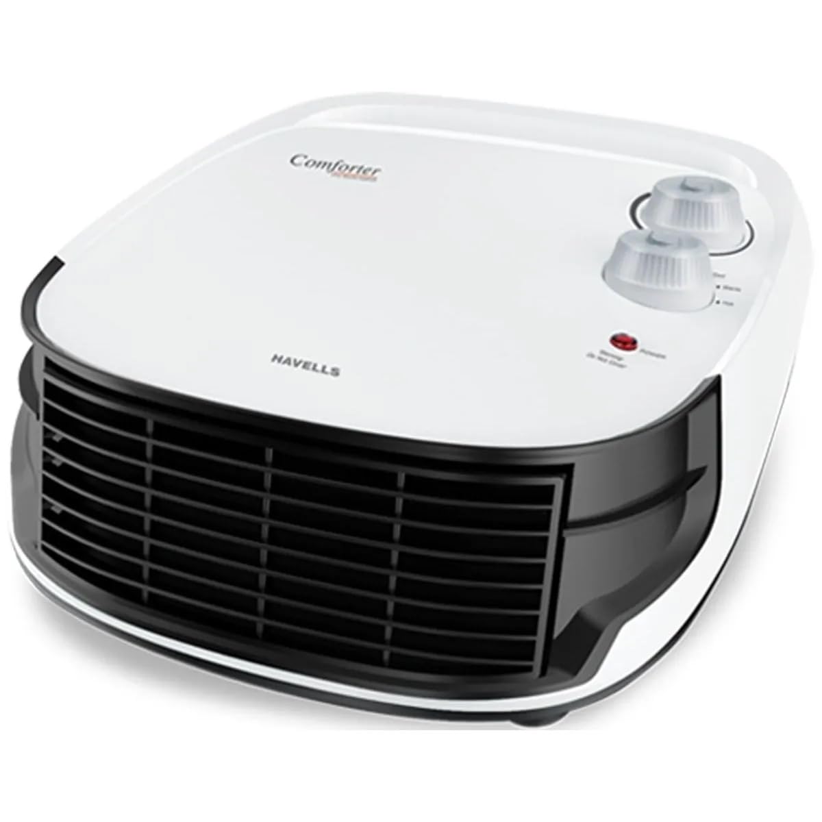 Havells Comforter 2000 Watt | Black and White | Overheat Protection | Easy to Carry | Adjustable Vent for Air Delivery