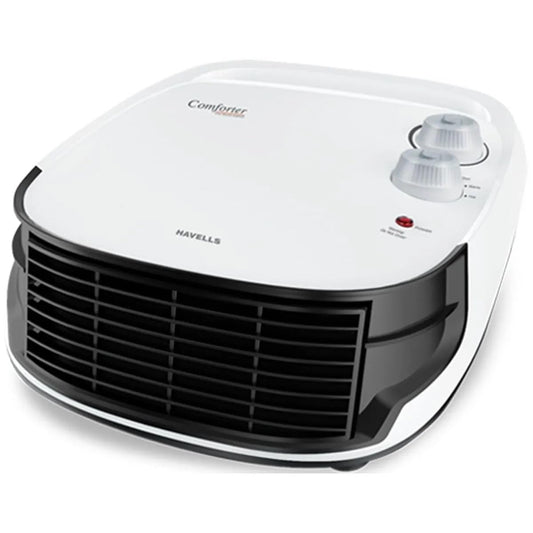 Havells Comforter 2000 Watt | Black and White | Overheat Protection | Easy to Carry | Adjustable Vent for Air Delivery