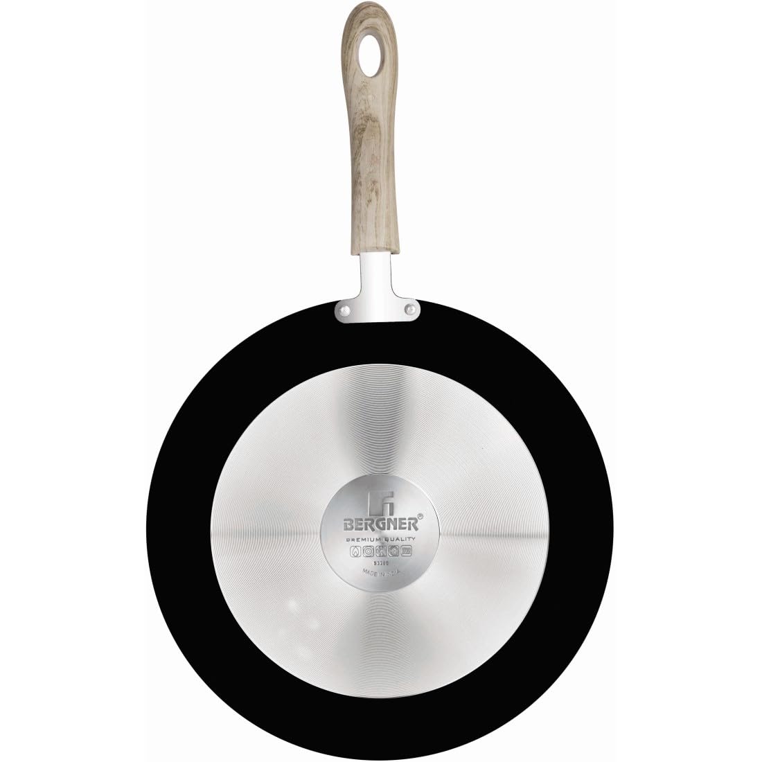 Bergner Bellini Plus Aura 5 Layer Non-Stick Flat Tawa | 28 cm | Food Safe |