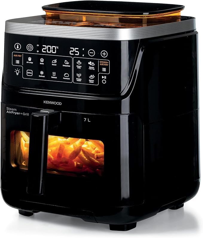 KENWOOD Airfryer | 7 Litre | Black | Digital Air Fryer and Steamer