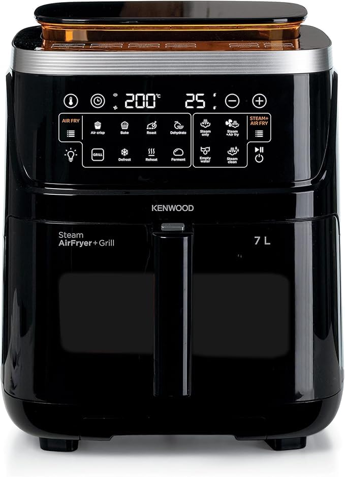 KENWOOD Airfryer | 7 Litre | Black | Digital Air Fryer and Steamer