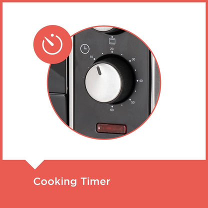 BLACK+DECKER 30 L | Oven Toaster Griller with Rotisserie | Grey