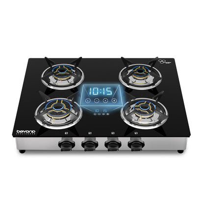 Beyond Appliances Auriga 4-Burner | Auto Ignition | Digital Timer