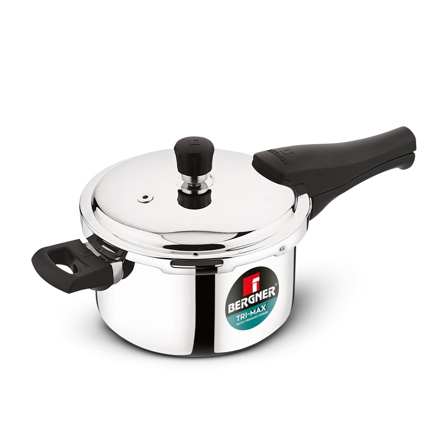 Bergner Tri-Max | 3 Litres |Triply Pressure Cooker | Outer Lid Cooker |