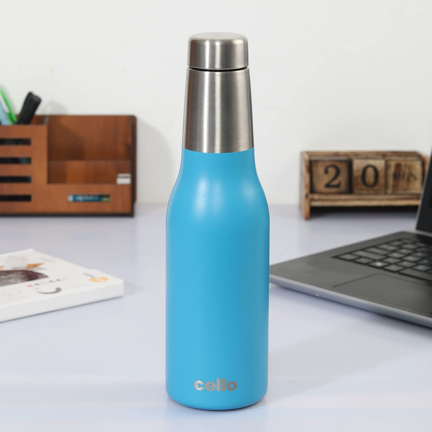 Cello Duro Tuff Stainless Steel Series Trek Flask | 900ml | Blue |