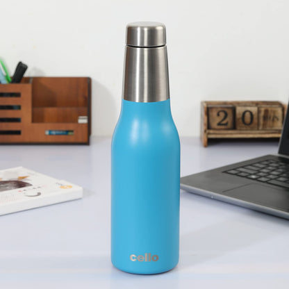 Cello Duro Tuff Stainless Steel Series Trek Flask | 900ml | Blue |