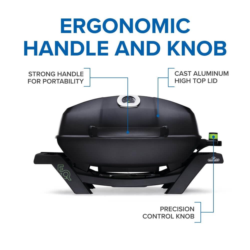 Napoleon TravelQ | PRO285E | Portable Electric Grill | Black | Small Outdoor Spaces |