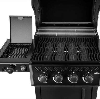 Napoleon Freestyle | FP425DSIBPK | Gas BBQ Grill | 4 Burner | Black | Infrared Side Burner | Cast Iron Grids & Storage Door |