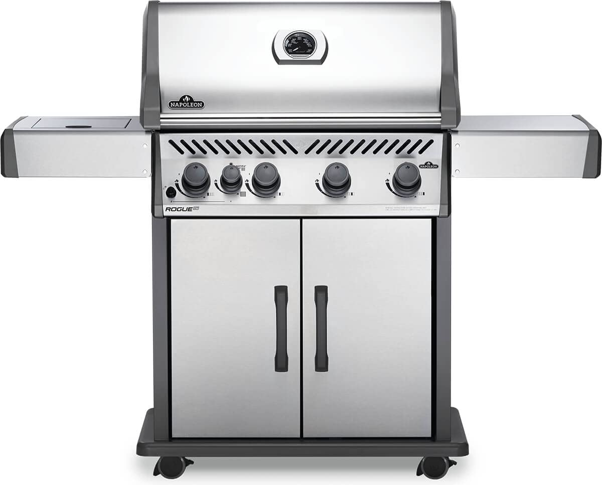 Napoleon Rogue XT 525 | Gas Grill | Stainless Steel | 4 Burner BBQ | Infrared Burner | Outdoor Grilling