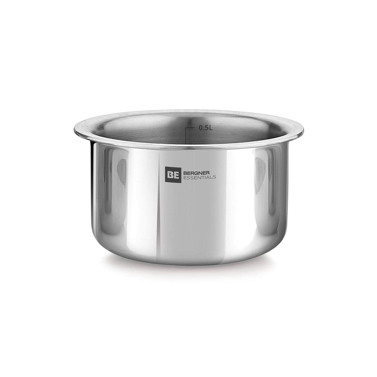 Bergner Essential Tri-Ply Stainless Steel Tope | Easy to Clean | Even Heat Distribution |