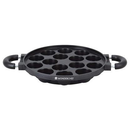 Buy Wonderchef Paniyarakkal | Non-stick |23 cm | 15 Cativies | Black |