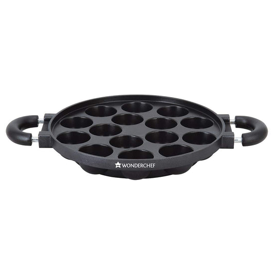 Buy Wonderchef Paniyarakkal | Non-stick |23 cm | 15 Cativies | Black |
