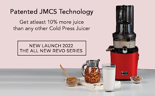 Kuvings REVO830 Professional Cold Press Whole Slow Juicer | Red + Smoothie & Sorbet