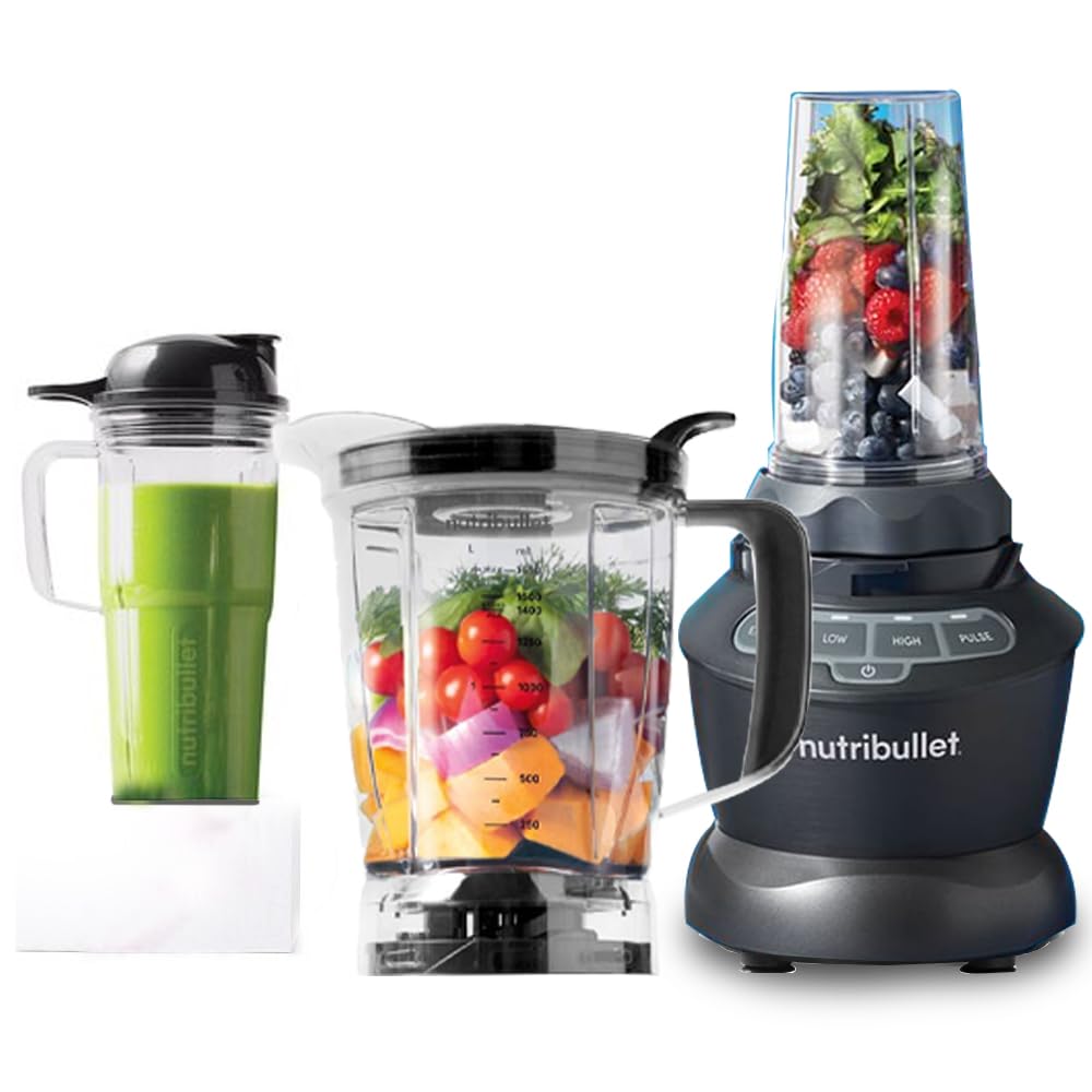 Nutribullet Pro 1000 Watts | 3 Unbreakable Jars | Dark Grey |