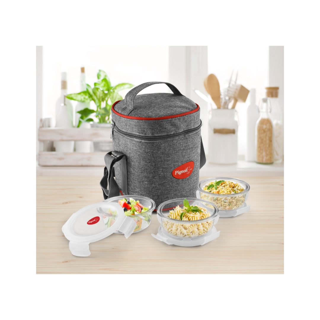 Pigeon Healthy Fresh Glass Lunch Box 3