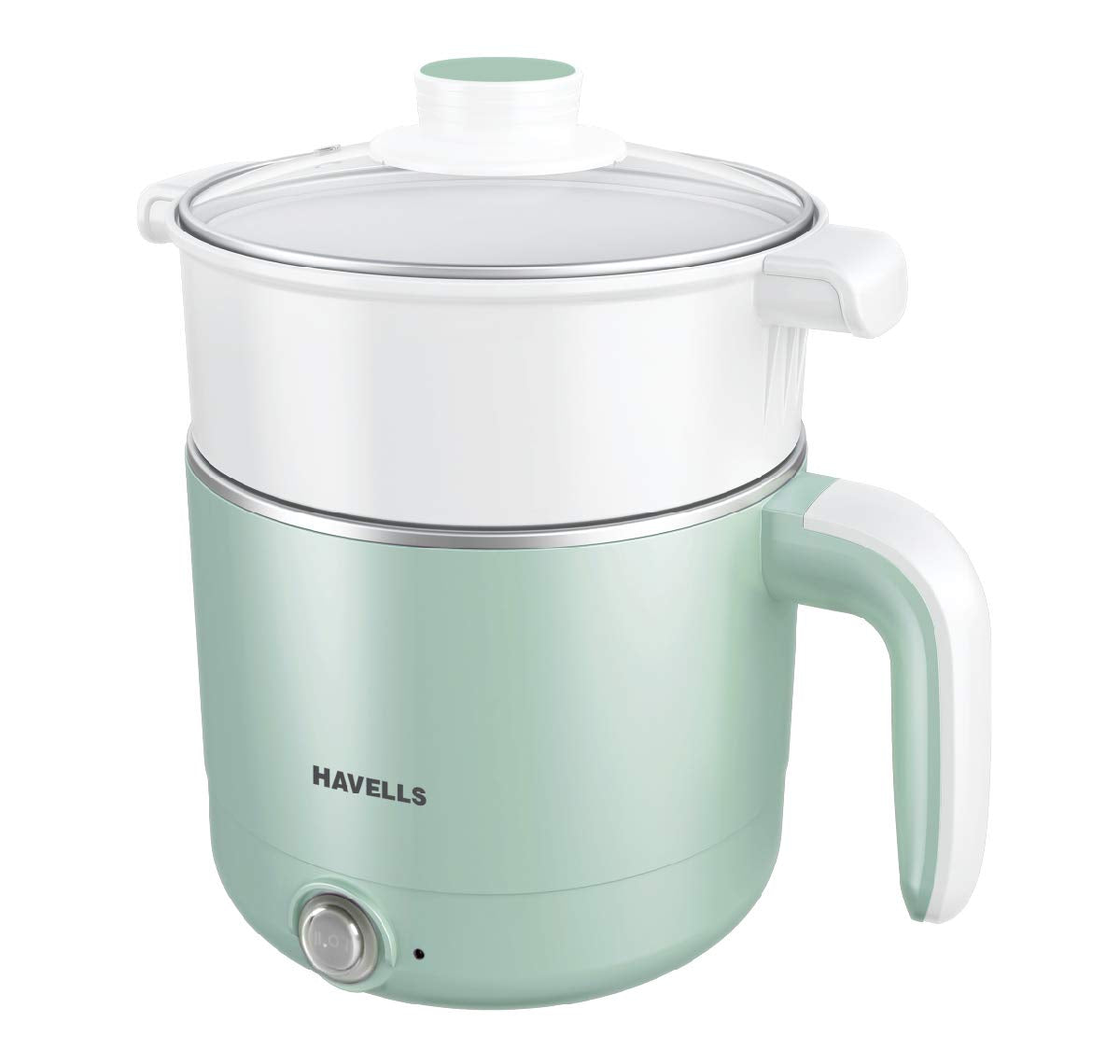 Havells Capture | 1.2 L | Multi-Cook Electric Kettle with Steamer | 650W | 304 Stainless Steel |