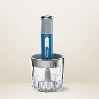 Brewine USB Cordless Vegetable Chopper & Garlic Peeler | 400 ml | 3 Mini Bowls Included |