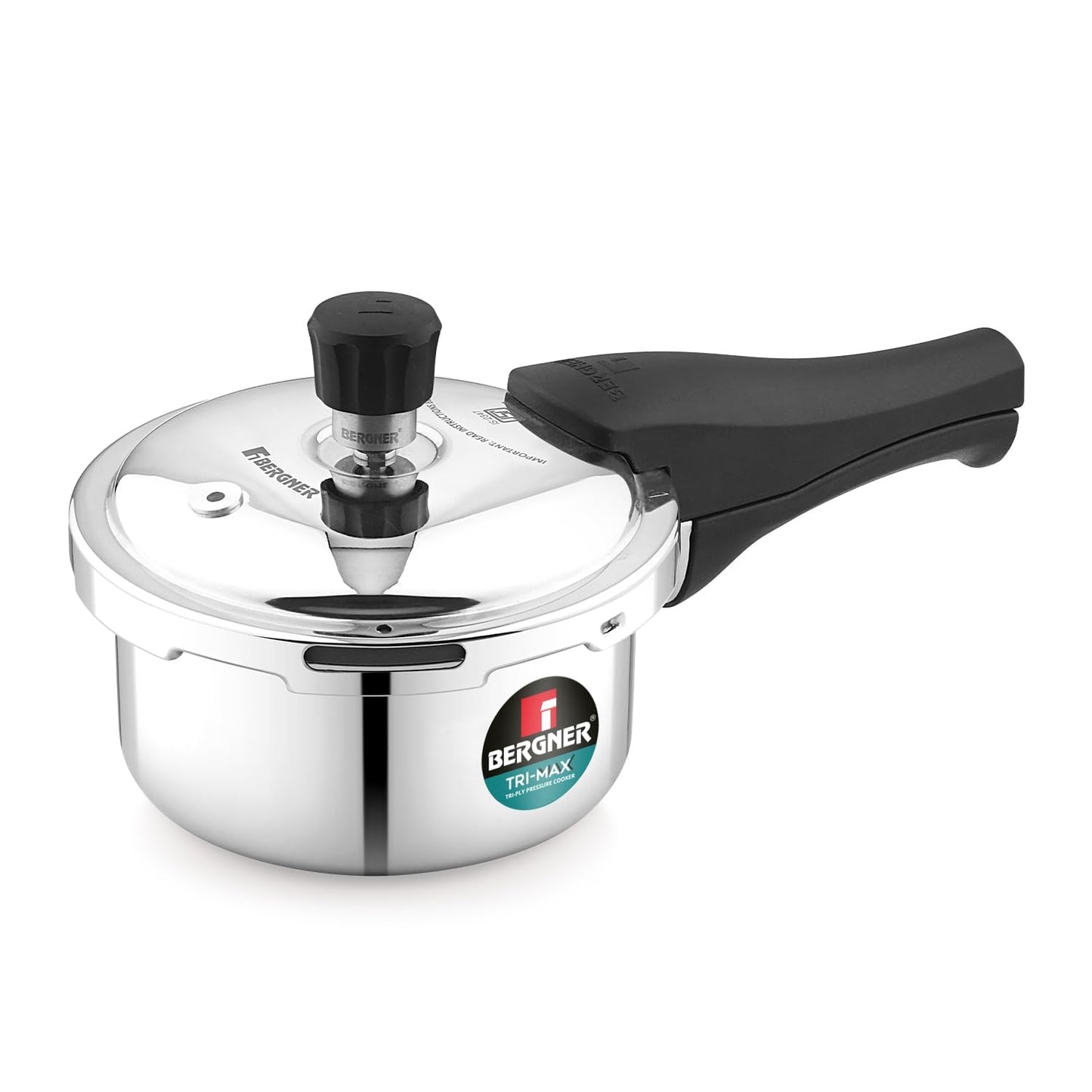 Bergner Junior Trimax Triply Pressure Cooker | 1 Litre | Outer Lid Mini Pressure Cooker |