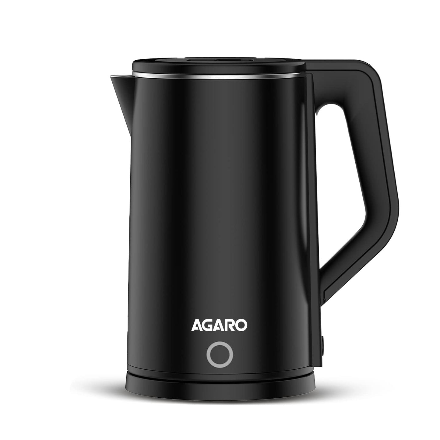 Agaro Elegant Stainless Steel Electric Kettle | 1.8 Litre | Black | Auto-Shut off |