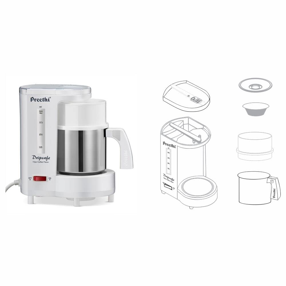 Preethi Dripcafe Coffee Maker (White)