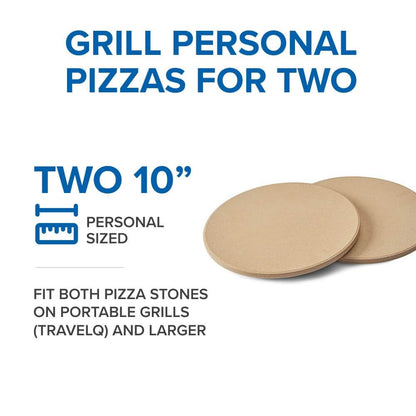 Napoleon Pizza Stone | Grill Plates |10 inches | Personal Sized Pizza/Baking Stone