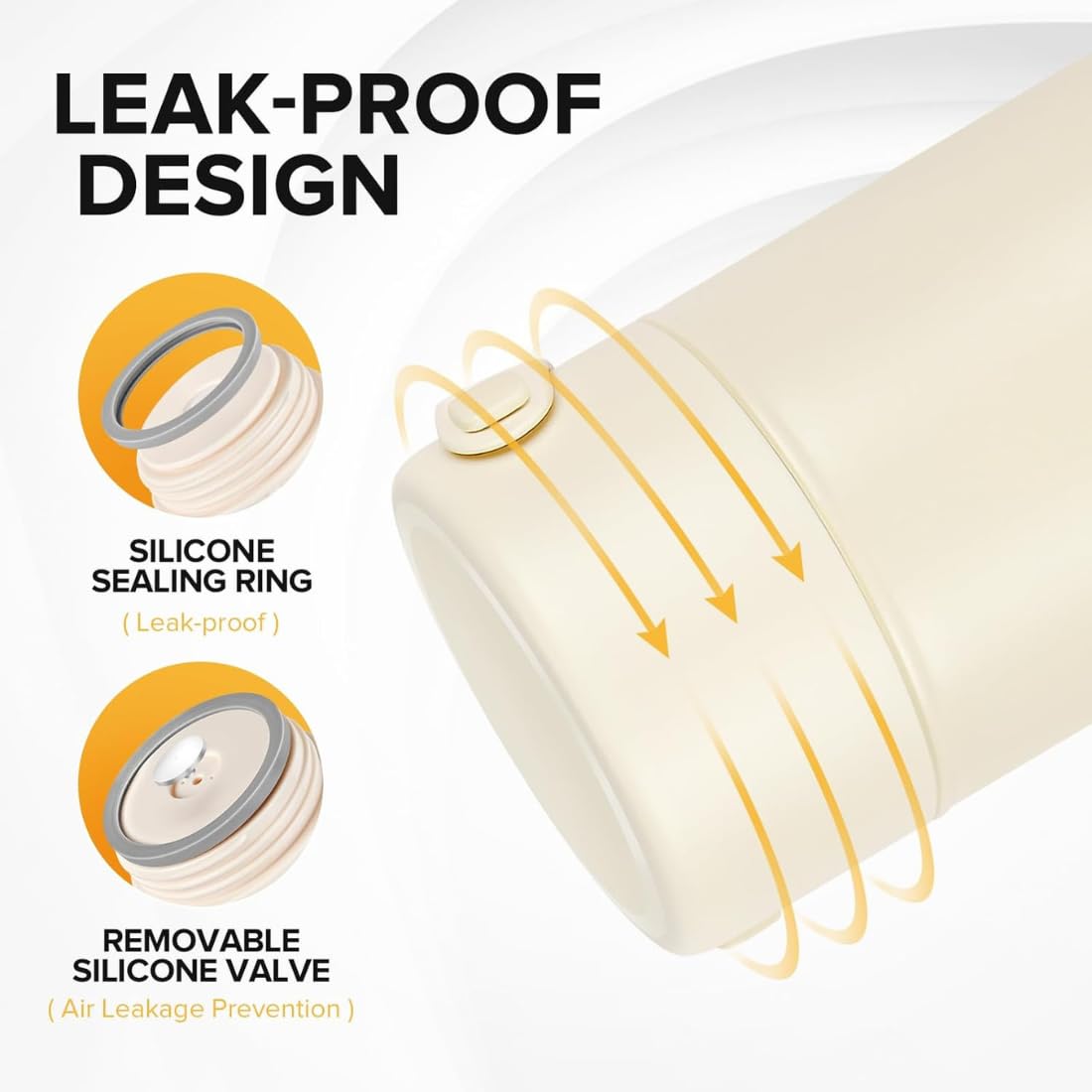 Clevora Vacuum Insulated Stainless Steel | Food Jar | 500 ml | Carry Handle | Hot & Cold |