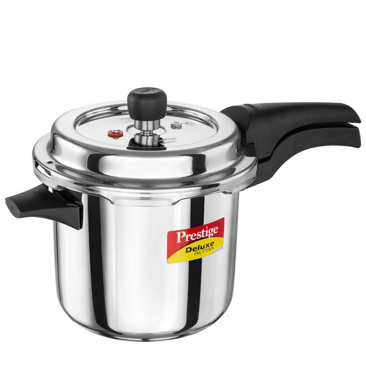 Prestige Deluxe Alpha Stainless Steel Pressure Cooker | 3.5 Litre | Outer Lid |