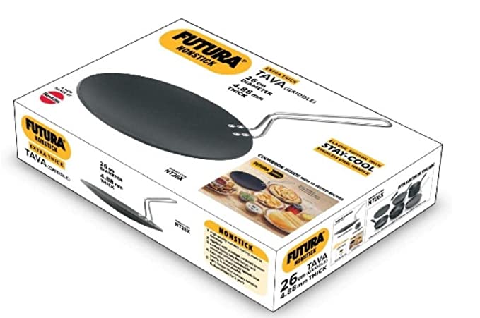 Hawkins FUTURA Non Stick Tawa, 26 cm, Black, 1 Piece