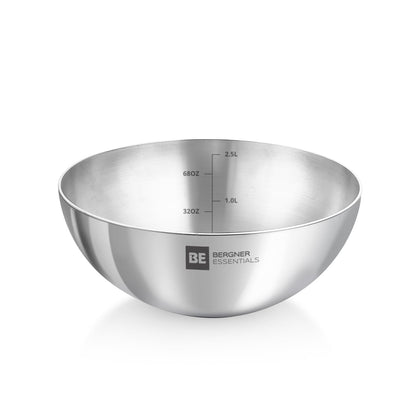 Bergner Argent Stainless Steel Tasra | Less Oil Use | Even Heat Distribution | Easy to Clean |