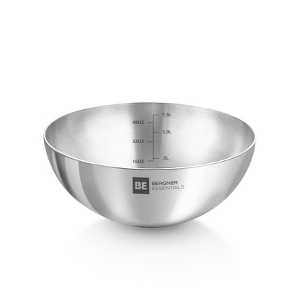 Bergner Argent Stainless Steel Tasra | Less Oil Use | Even Heat Distribution | Easy to Clean |