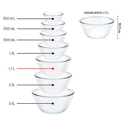 Borosil Glass Mixing & Serving Bowl .5 Liter