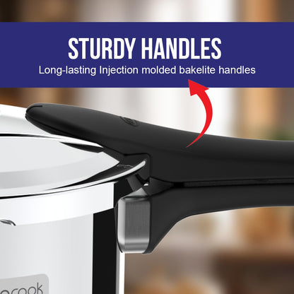 Ultra Durocook Pressure Cooker | 3 Litre | Bakelite Handles | 10 Years Warranty |