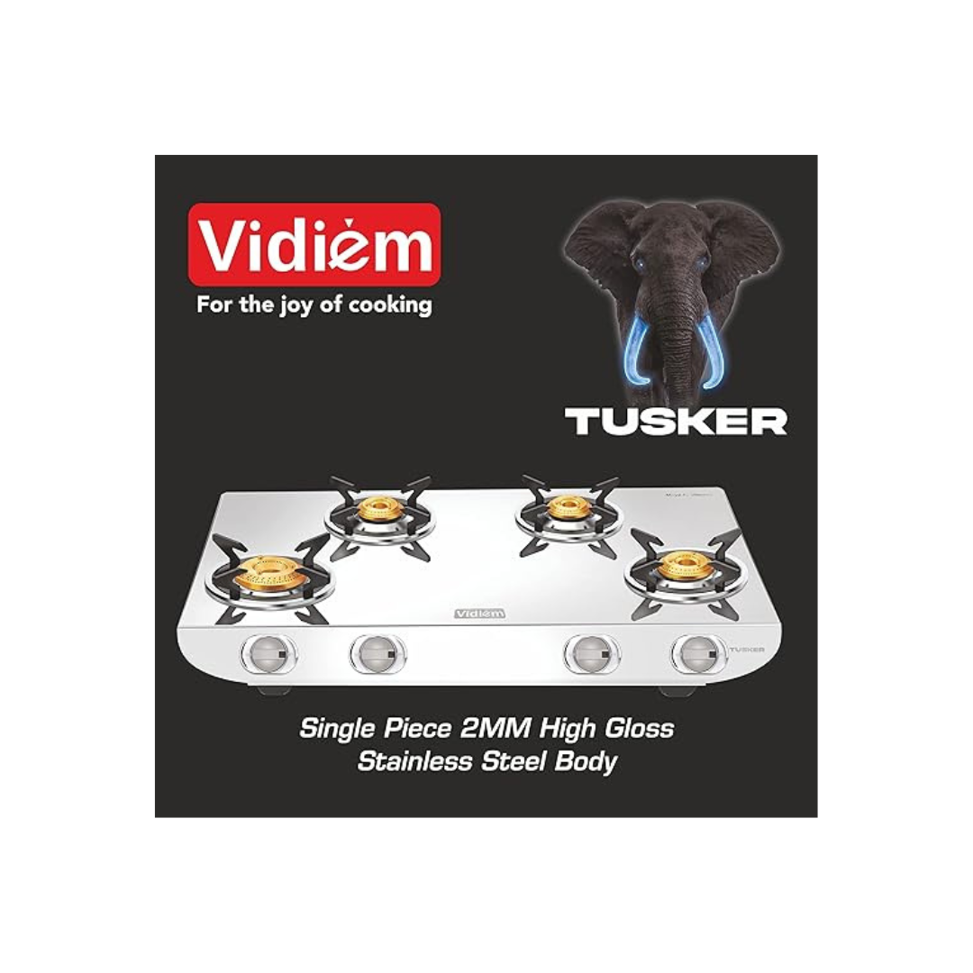 Vidiem TUSKER | 4 BURNER | SS