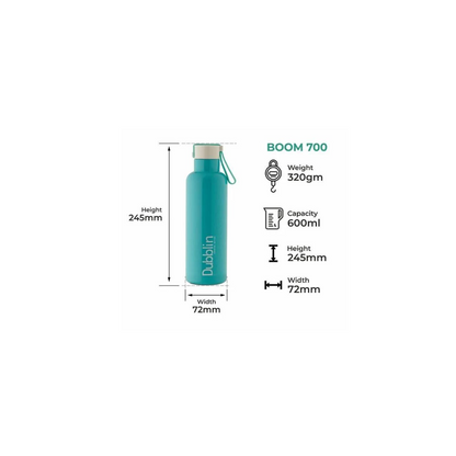 Dubblin Boom Stainless Steel Water Bottle | Green | 700ml |